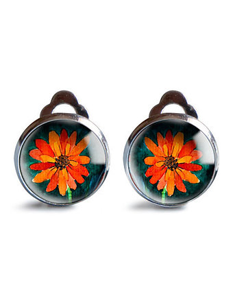 Orange flower klipsy, muamua design