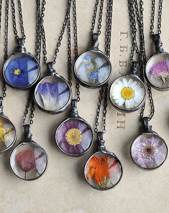 Wisiorek - kwiaty urodzeniowe, MARIAELA