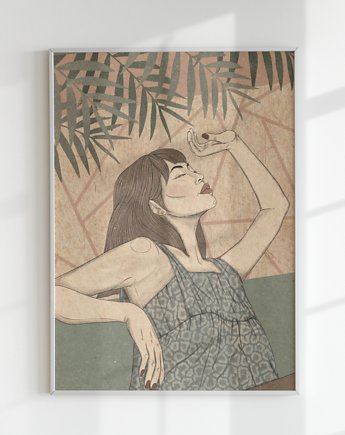 Plakat MIAMI (ILUSTRACJA), Agnieszka Osiecka RYSUJĘ BO SIĘ NUDZĘ