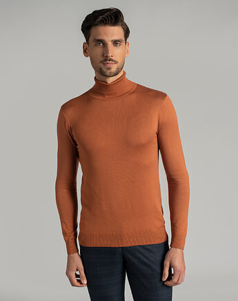 Sweter golf goito karmelowy, BORGIO