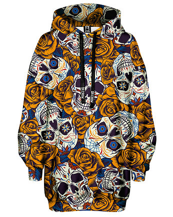Bluza Oversize Tunika DR.CROW Skull Tatoo Honey, DrCrow