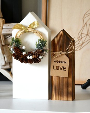 2 domki z wiankiem, Wooden Love