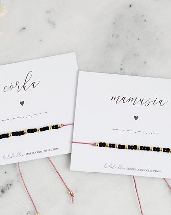 Zestaw - MAMUSIA I CÓRKA Alfabet Morse'a, Le Boho Bleu