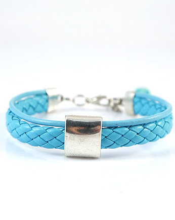 Bransoletka - Simple blue - rzemienie, yenoo
