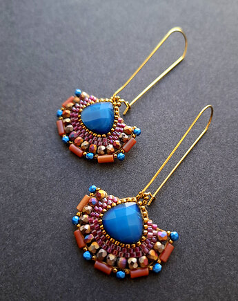 Kolczyki w szkle kolorowym no21, Motywator Eweliny