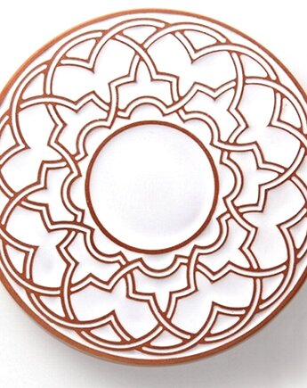 Podstawka GEOMETRYCZNA biała, pracowniazona