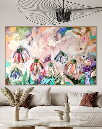 Obraz abstrakcyjny 90x140 cm, Dorota Ferens