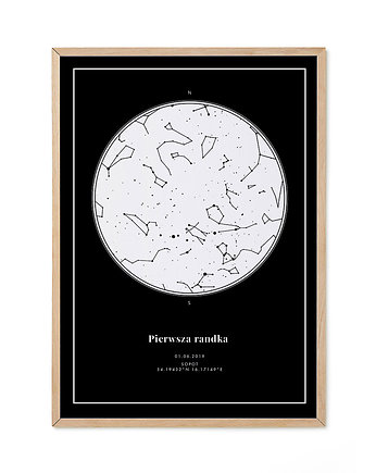 Plakat - Twoja mapa nieba - black magic, lemonducky