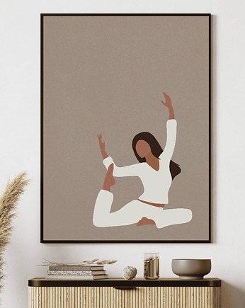 Plakat joga Asany Yoga A3 Medytacja Plakat z motywem jogi Plakat boho, Kalibri Arts