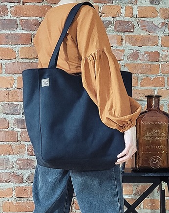 Lazy bag Bukka czarna nubuk wodoodporna, hairoo