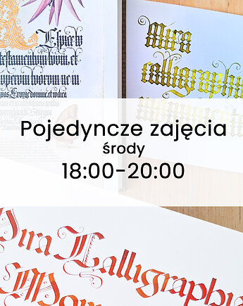Pojedyncze zajęcia Kaligrafii Mira Calligraphiae Monumenta Środy 18:00-20:00, Inkkolor