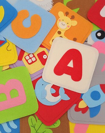 Karty do Nauki Angielskiego Alfabet Handmade, Panfilka