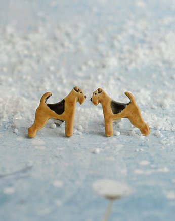 Airedale terrier mini pieski- ceramiczne sztyfty, Dorca