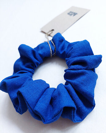 100% len, gumka do włosów,  chaber, madebyjokpa