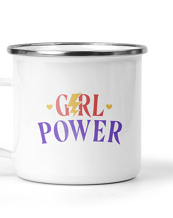 Kubek metalowy z nadrukiem Girl Power Dla Niej 1, Kreatywny Warsztat