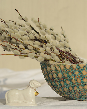 Ręcznie lepiona duża misa ceramiczna, Joanna Serafin design