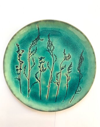 Ozdobny talerz z roślinami, Ceramika Ana