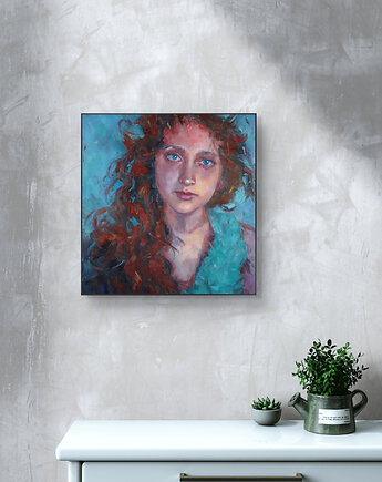 Nowoczesny portret olejny, ALE SIE TWORZY