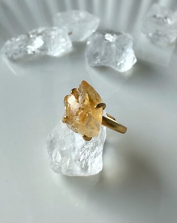 Pierścionek Cytryn Kamień naturalny, Lajka