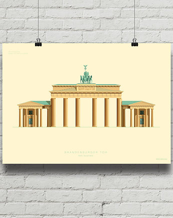 Brandenburger Tor - plakat giclee art, minimalmill