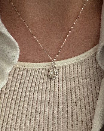 Naszyjnik 2 perły, Vander jewelry