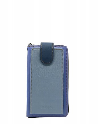 Torebka na telefon portfel 2w1 skórzany dwa paski pojemny zero waste OLIVKA, Olivka Warsaw