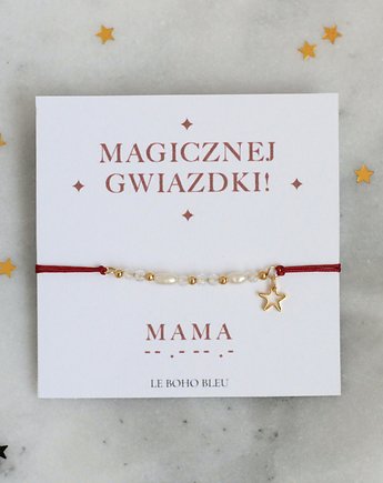 MAMA - Magicznej Gwiazdki - Alfabet Morse'a - Bransoletka, Le Boho Bleu