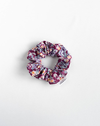 Scrunchie PURPLE FLOWERS, wu handmade