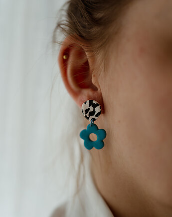 Kolczyki MINI kwiatki, Dwie Gliny