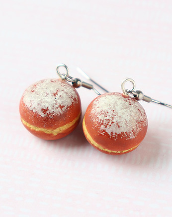 Kolczyki na karnawał tłusty czwartek pączki, Lemon Lovely