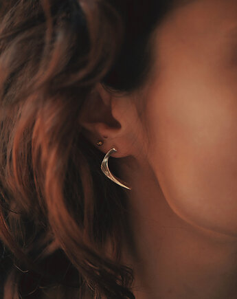 Pearl empty / silver earrings, Filimoniuk