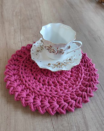 Podkładka pod kubki ze sznurka 26cm, MISZ MASZ Dorota Tyszko
