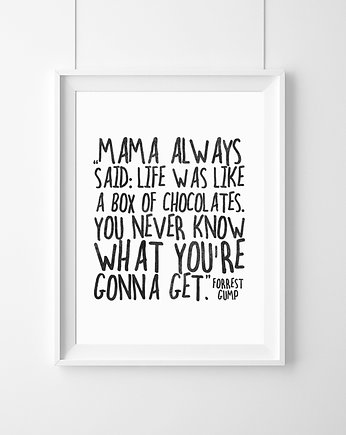 Plakat Forrest Gump-life was like a box...A2, wejustlikeprints