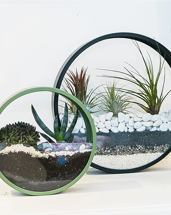 Zestaw  dwóch doniczek ściennych Circle planter, Leaflo