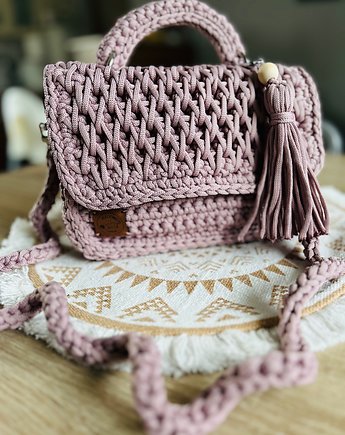 Torebka damska ręcznie robiona/crochet bag, Plecionki i spółka