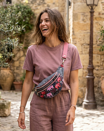 Nerka M Pink Elephant Denim z miniportfelem gratis, BEBOKI