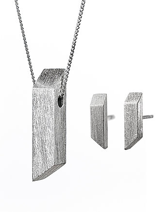 komplet z kolekcji EDGY/ SILVER, Daria Siwiak Jewellery