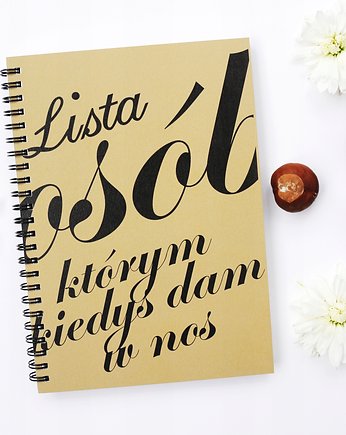 Lista osób, którym kiedyś dam w nos, notatnik, Sowia Aleja