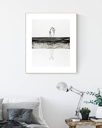 Grafika 40X50 cm wykonana ręcznie, MiniMalArt