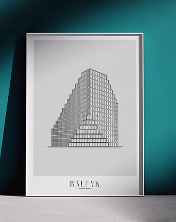 Plakat Architektura - Poznań -  Bałtyk, Peszkowski Graphic