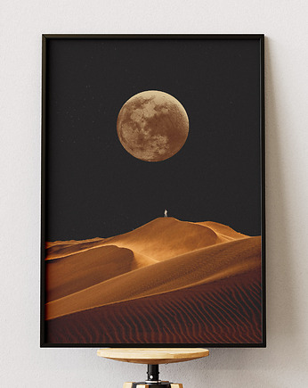 Plakat Spacer Nocą - Kolaż Fine Art, DAPIDOKA