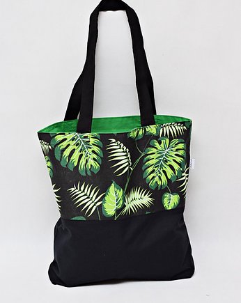 Torba na zakupy shopperka eko liście monstera, Uszyciuch
