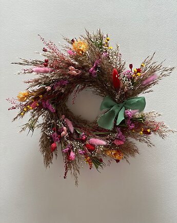 Wianek boho jesienny mały, Łąka