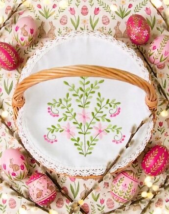 Serwetka do koszyka Wielkanocnego BUKSZPAN owal, Monart