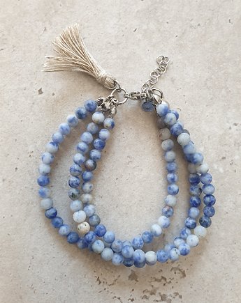 Bransoletka TRIO jaspis niebieski, modesign