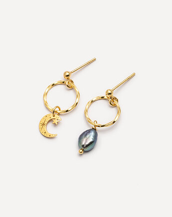 Kolczyki pozłacane z zimową zawieszką Shine Bright, ANIMALKINGDOM