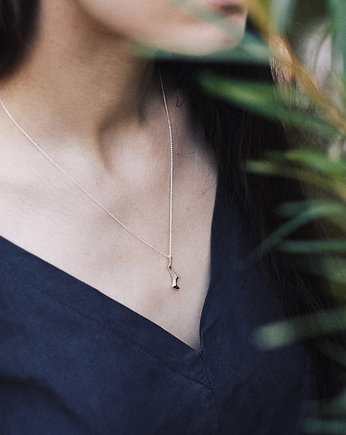 WAVES long / silver necklace, Filimoniuk