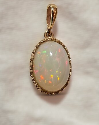 Wisior złoty z opalem etiopskim, Andorii by Baco