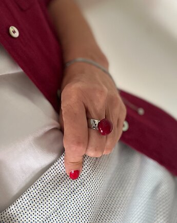 Pierścionek z wymiennym oczkiem, funkyandchic