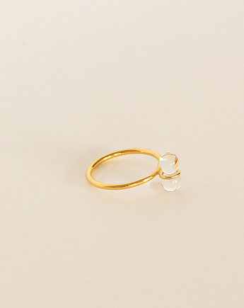 DUO mini pierścionek / szkło, Magdalena Paszkiewicz Jewellery